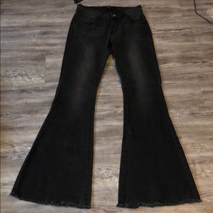 Black bell bottom jeans